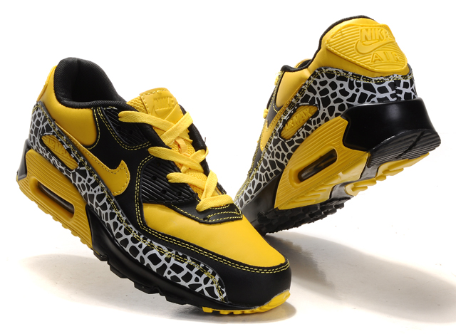 New Men'S Nike Air Max Black/White/ Yellow